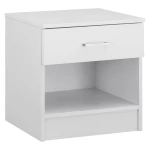 Κομοδινο Με 1 Συρταρι Laney Λευκο Hm2345.05 45x35,5x47 Εκ.