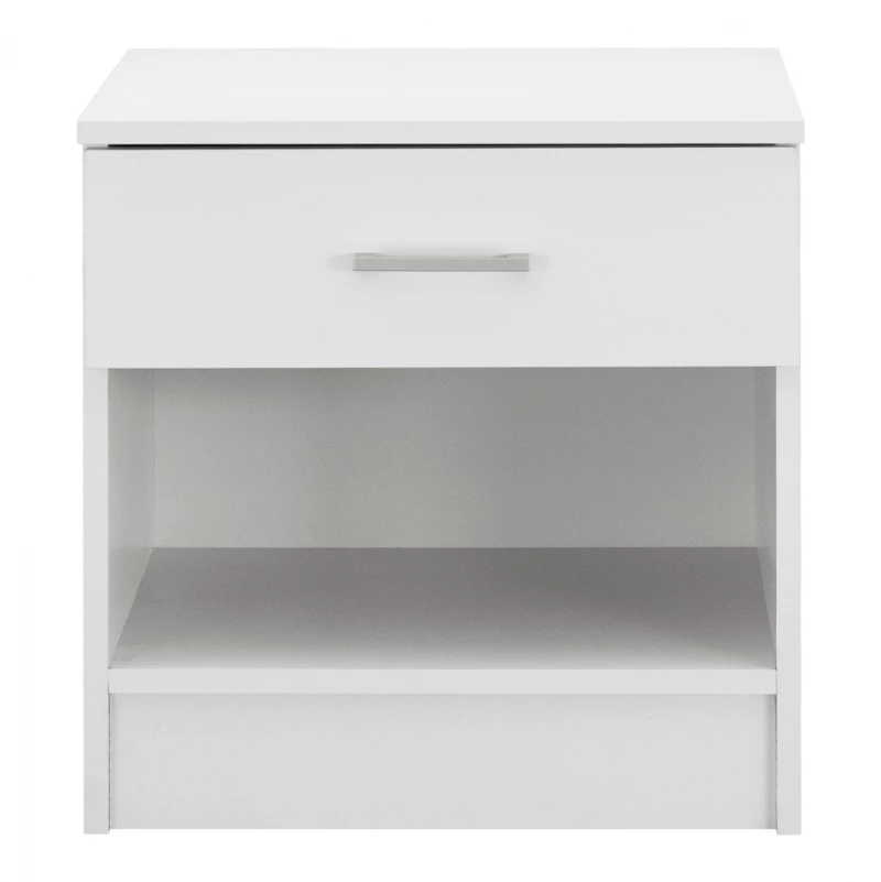 Κομοδινο Με 1 Συρταρι Laney Λευκο Hm2345.05 45x35,5x47 Εκ.