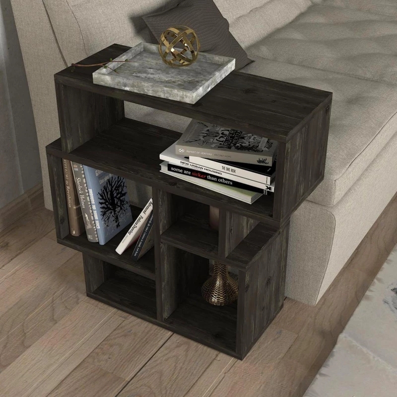 Τραπεζάκι Άκρης Lipsi Wenge Μοριοσανίδα/μελαμίνη 60x22x60cm