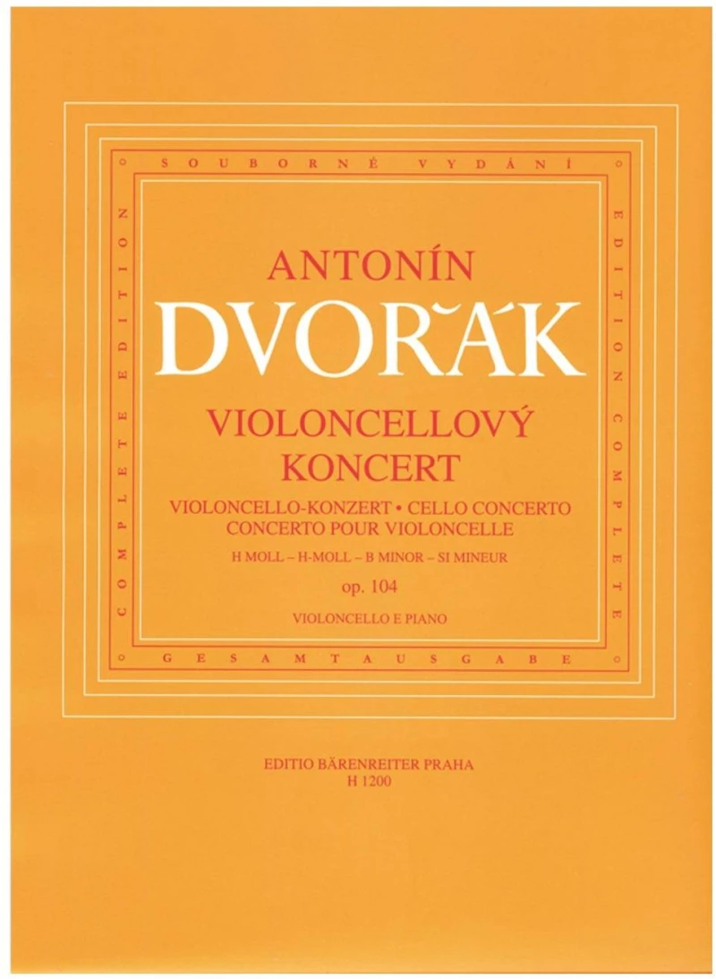 Dvorak - Concerto In B Minor For Cello & Piano Reduction