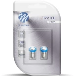 M-tech T4w 12v 0,24w Ba9s (μινιον) Led 1xsmd5050 Μπλε Blister 2τεμ. M-tech Lb008b/mt