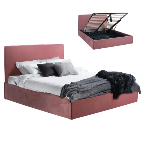 Κρεβατι Allie Hm584.12 160χ200 Με Αποθηκευτικο Χωρο Σαπιο Μηλο