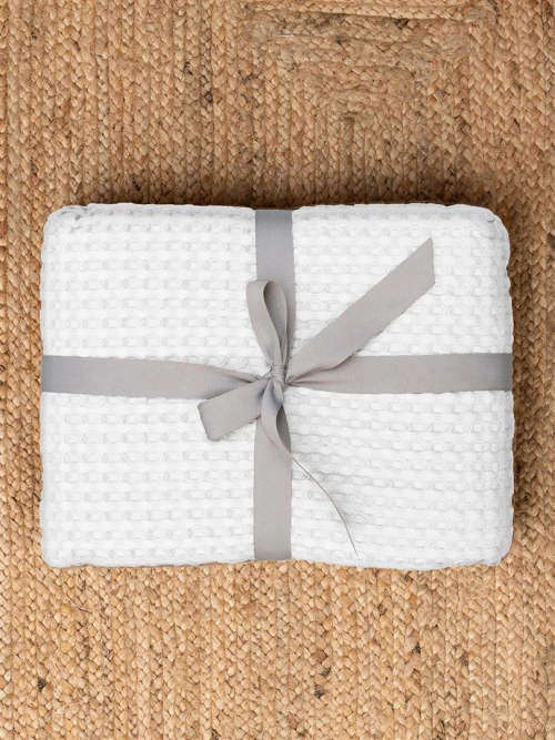 Κουβέρτα Πικέ Palamaiki Marcie White - Ημίδιπλη 170 X 240