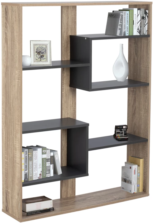 Βιβλιοθηκη Marceline Hm8772.02 100χ21χ124,5 Γκρι