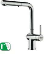 Franke Active L Ντους Χρωμέ Αναμεικτική Μπαταρία Κουζίνας 50mm