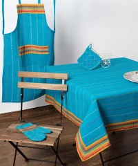 Τραπεζομάντηλα (160cm X 220cm) Moda Ριγέ Σιέλ - -