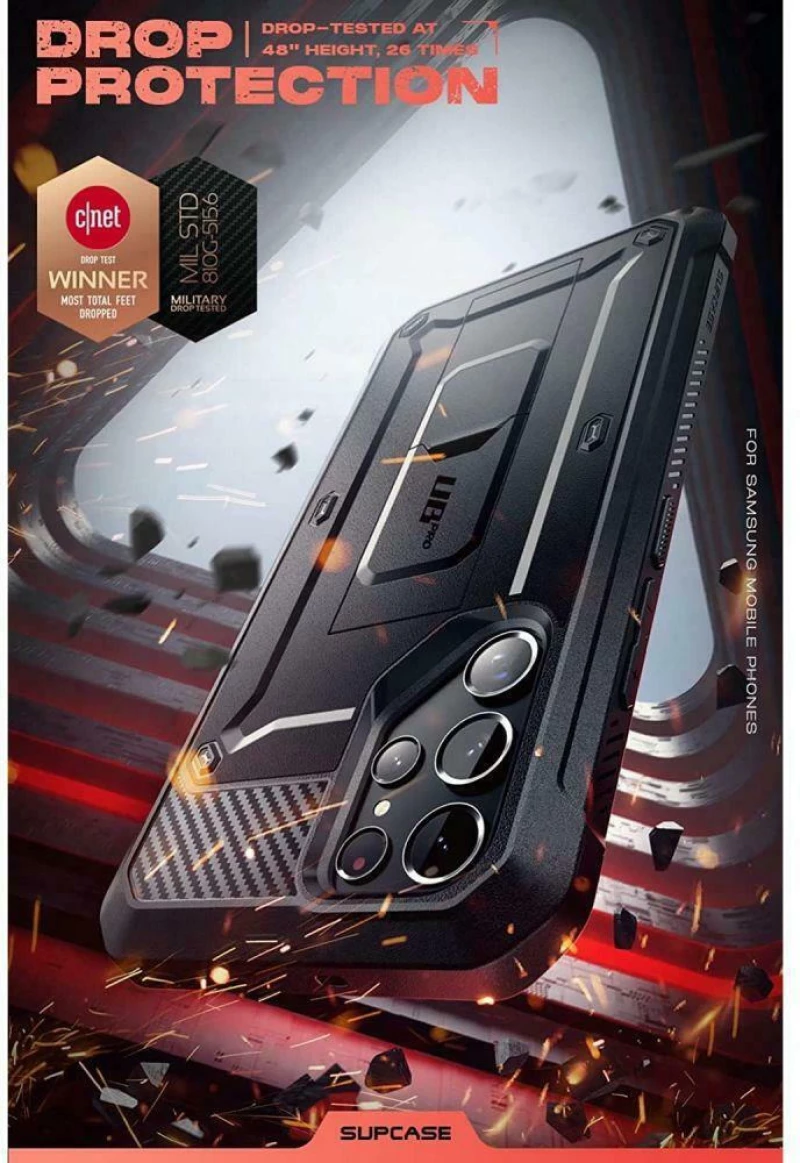 Supcase Ανθεκτική Θήκη Unicorn Beetle Pro - Black Samsung Galaxy S22 Ultra 5g