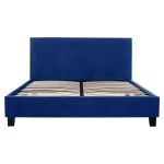 Κρεβατι Becca Απο Βελουδο Μπλε Hm553.18 Για Στρωμα 150x200 Εκ.