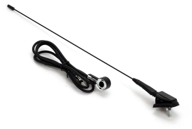 Amio Κεραια Οροφησ Μαυρη 41cm Φ5mm Με Καλωδιο 1,4m 01048/am