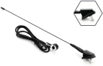 Amio Κεραια Οροφησ Μαυρη 41cm Φ5mm Με Καλωδιο 1,4m 01048/am