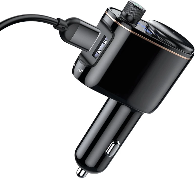 Baseus S - 06 Bluetooth Mp3 Vehicle Dual Usb Charger Ccall-rh01