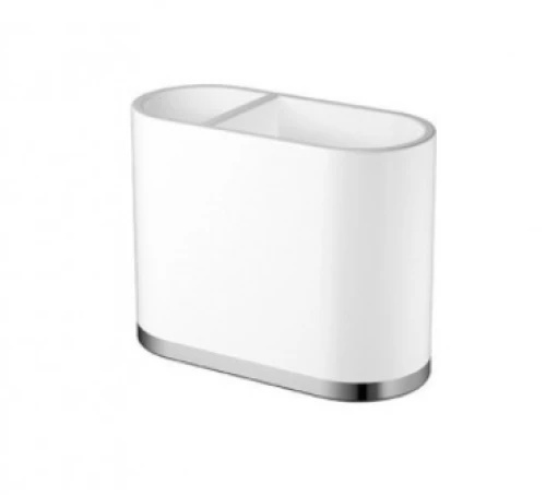 Sparke Lusta-02 Θήκη Για Οδοντρόβουρτσες Άσπρο-γυαλιστερό Ορείχαλκος & Ρητίνη