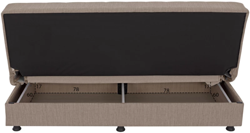 Καναπεσ Κρεβατι Andri Τριθεσιοσ Μπεζ Hm3239.04 180x72x77 Εκ.