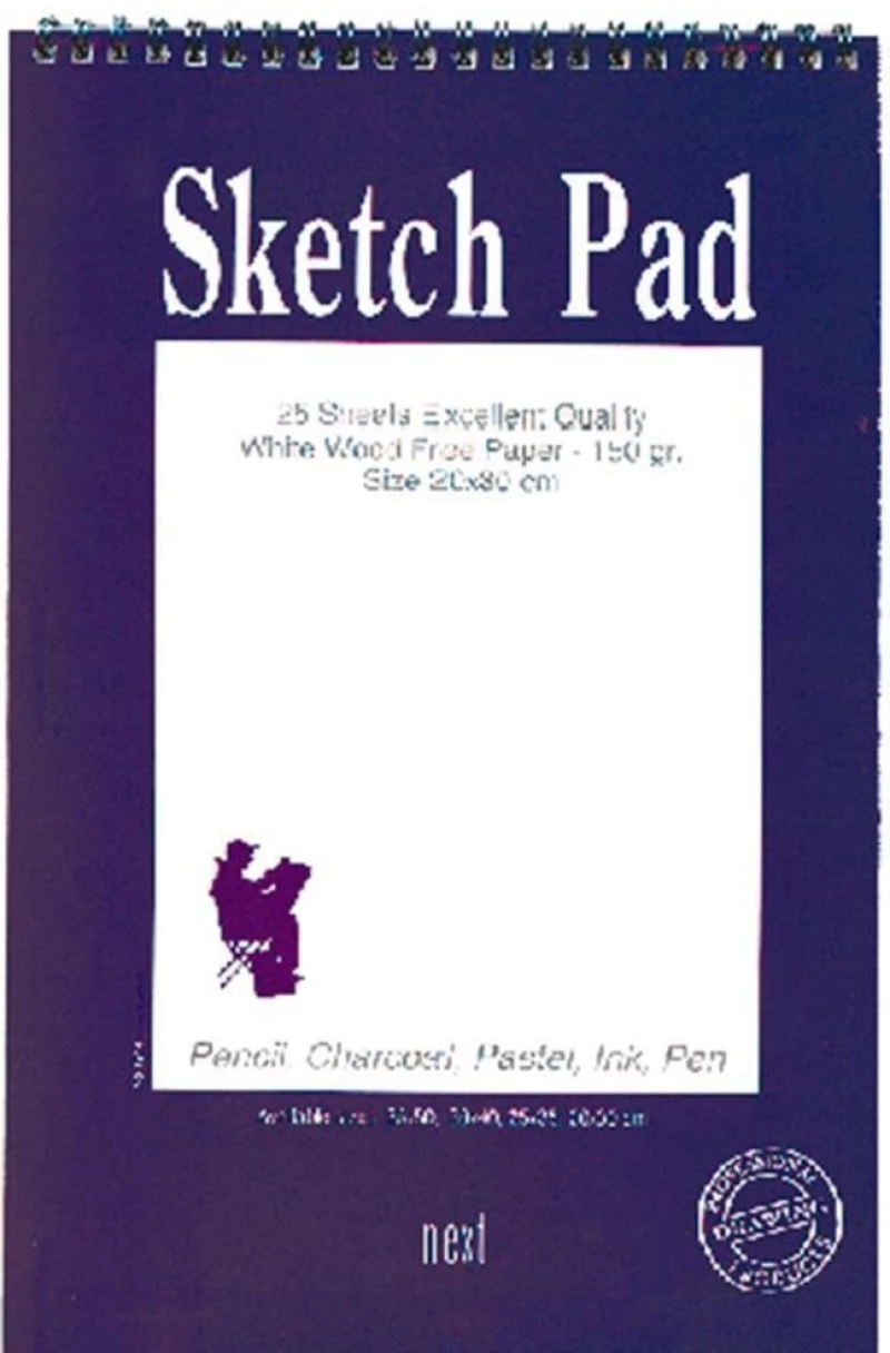 249188 Next Sketch Pad-μπλοκ Σχεδίου 14x21εκ. 50φ.90γρ. (σετ 10 Τεμαχιων)