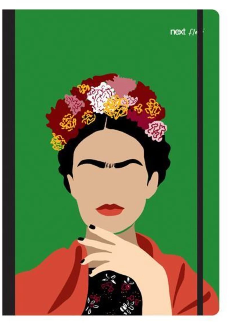 252821 Next Trends Frida Τετράδιο Flexi Λάστιχο 17x25εκ. 2θεμ. 80φ. (σετ 3 Τεμαχιων)