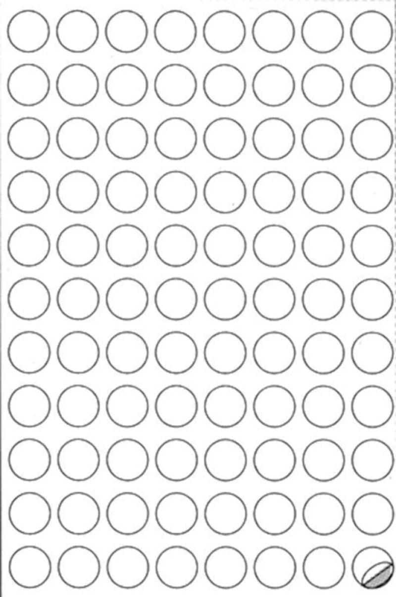 253866 Markin Ετικέτεσ Αυτοκόλ. Πολυέστερ O20mm 88/φ 10φ Α4