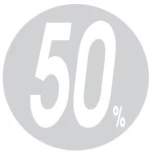 255339 Next Αφίσα `κύκλοσ -50%` Για Βιτρίνεσ O32εκ. (σετ 10 Τεμαχιων)