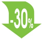 255345 Next Αφίσα `βέλοσ -30%` Για Βιτρίνεσ 34x32εκ. (σετ 10 Τεμαχιων)