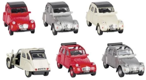 255874 Goki Αυτοκινητάκια Μεταλλικά `citroen 2cv` 1:34-39 Σε 6 Σχέδια (σετ 12 Τεμαχιων)