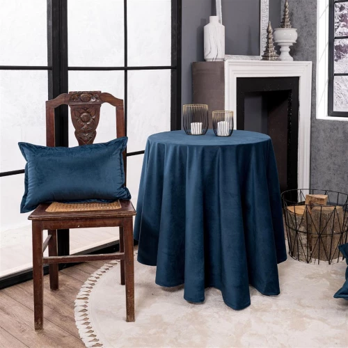Τραπεζομάντηλο Ροτόντα 180cm Βελούδο Teoran Velvet 04 - 180 Σκέτη