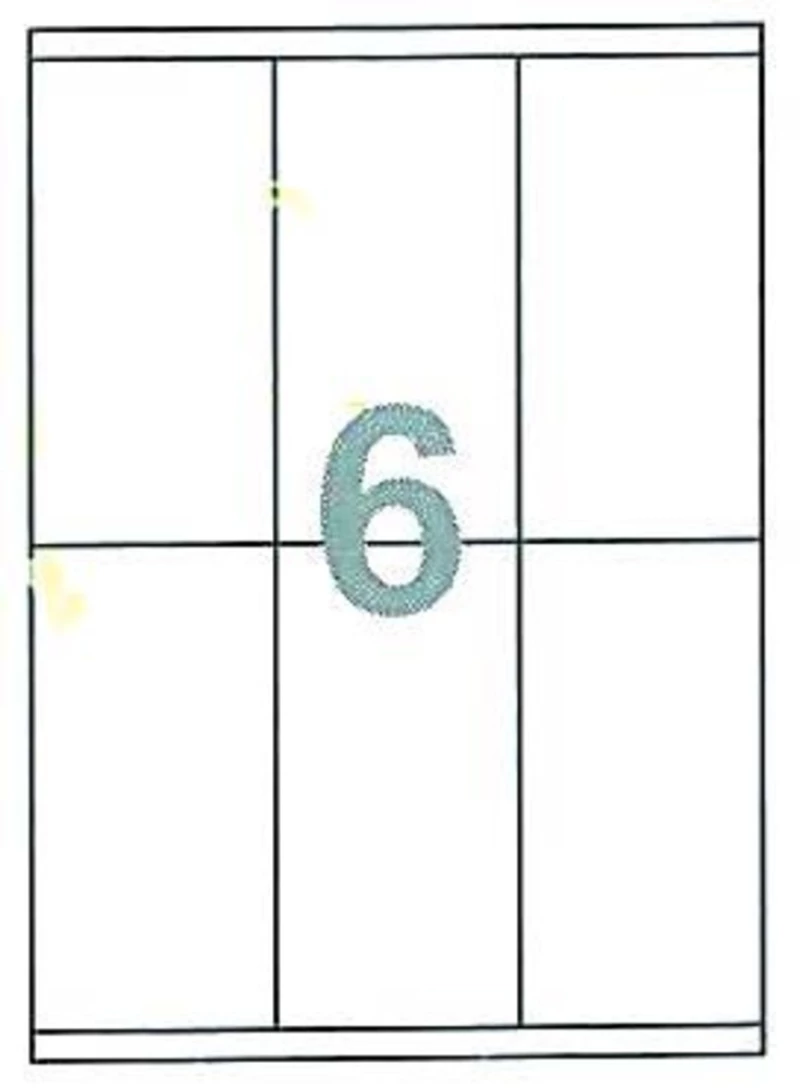 258822 Fleks Ετικέτ. Αυτοκόλ. Λευκέσ 70x147mm 6/φ 100φ Α4