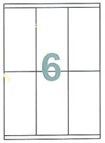 258822 Fleks Ετικέτ. Αυτοκόλ. Λευκέσ 70x147mm 6/φ 100φ Α4