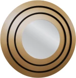 Καθρέπτης Τοίχου Chubb Χρυσό Μέταλλο/γυαλί 60x2x60cm