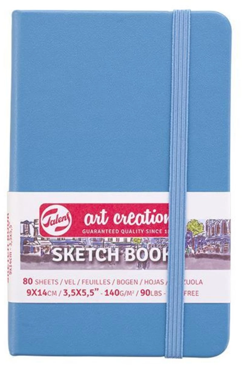 261025 Talens Sketch Book Γαλάζιο 80φυλ. 9x14εκ. 140 Γρ.
