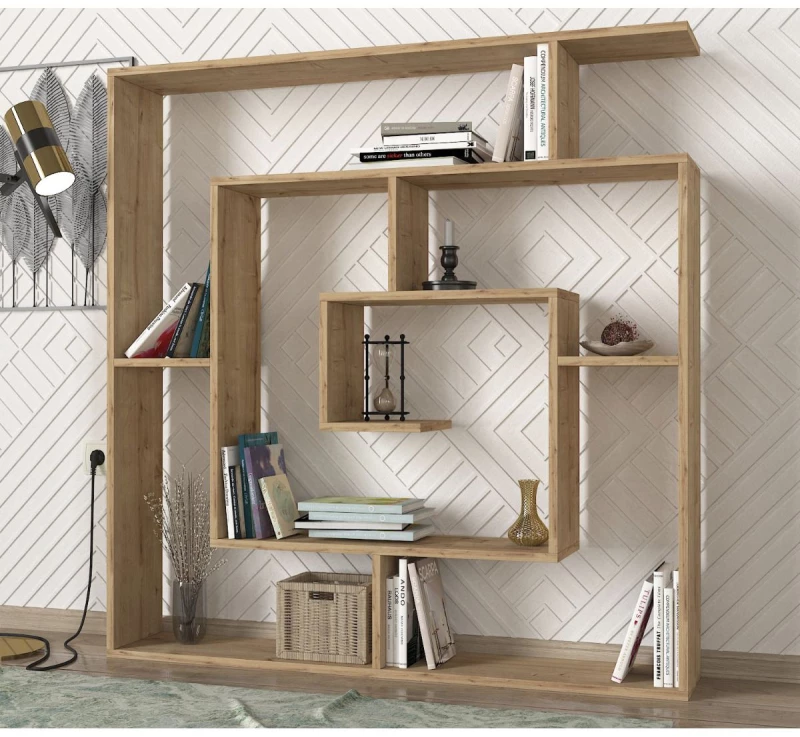 Βιβλιοθήκη Ithaki Φυσικό 125x22x130cm
