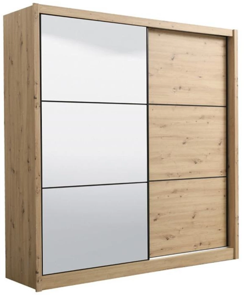 145763 Ντουλαπα Navara 215 Og Artisan Oak 213x60x215,5