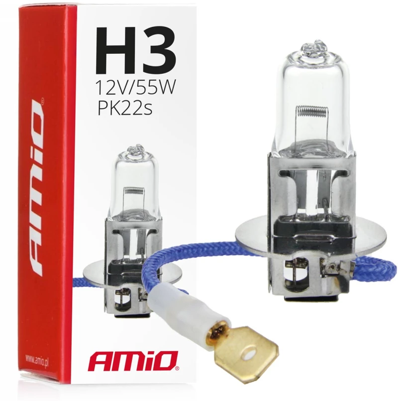 Amio H3 12v 55w Pk22s Lumitec Αλογονου Amio - 1 Τεμ. 01478/am