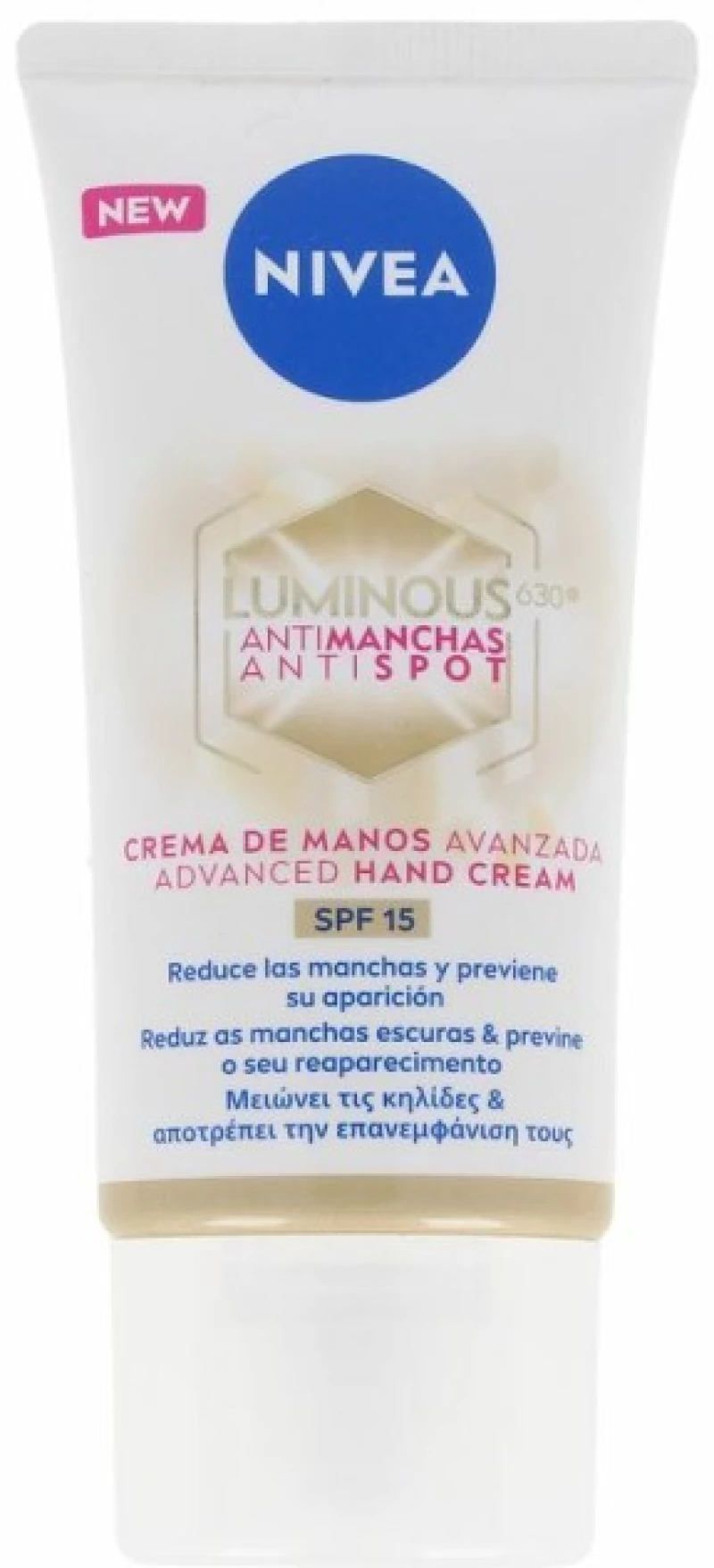 Κρέμα Χεριών Κατά Των Ατελειών Nivea Luminous 630º Spf 15 (50 Ml)