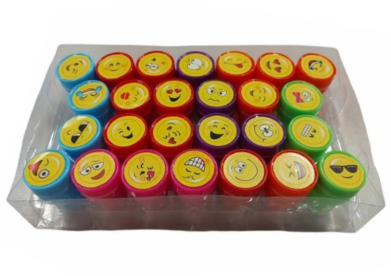 251796 Σφραγίδεσ Παιδικέσ Emoji Διάφορα Σχέδια Σετ 26 Τεμάχια