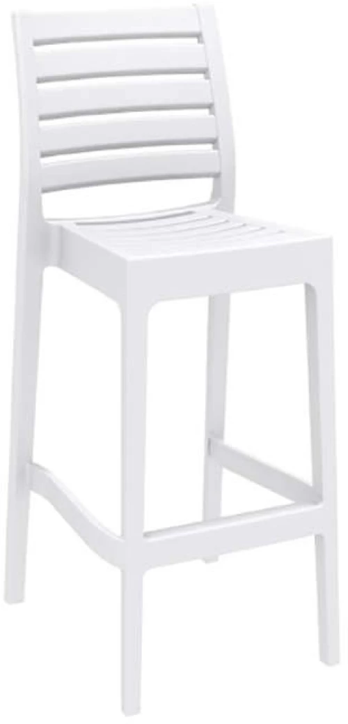 Ares Σκαμπο Μπαρ75εκ. White Πολ/νιου
