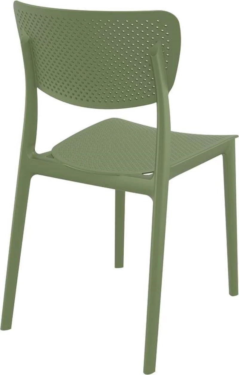 Lucy Olive Green Καρεκλα Πολυπροπυλενιου