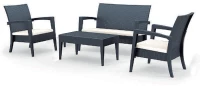 Miami Σετ Dark Grey(2πο+1κα+τραπ92χ53+μα Πολ/νιου