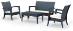 Miami Σετ Dark Grey(2πο+1κα+τραπ92χ53+μα Πολ/νιου