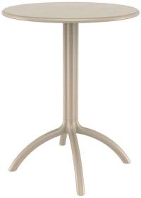 Octopus Φ60χ75εκ.taupe Τραπεζι Πολ/νιου