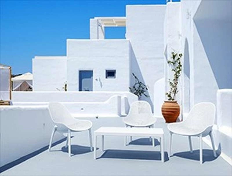 Sky White 100χ60χ40εκ. Τραπεζι Πολ/νιου