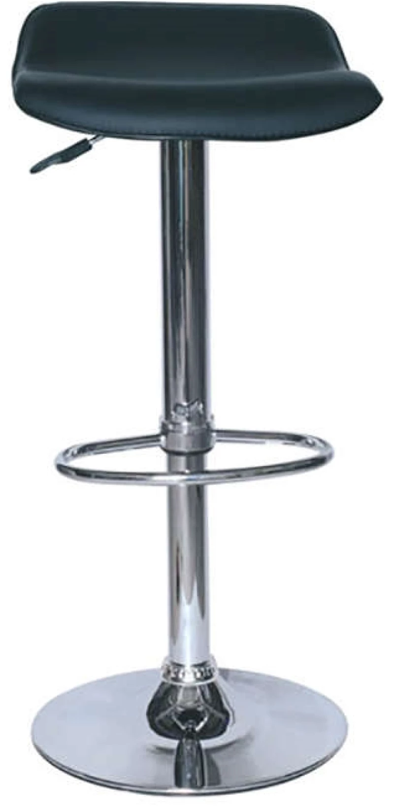 Σκαμπό Μπάρ 2τμχ Bar 3 Μαύρο Pvc 38x39x85εκ.