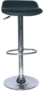 Σκαμπό Μπάρ 2τμχ Bar 3 Μαύρο Pvc 38x39x85εκ.