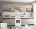 Alina Πάνω Ντουλάπι Με Τζάμι 80x30,5x71,8εκ Σονόμα-μόκκα