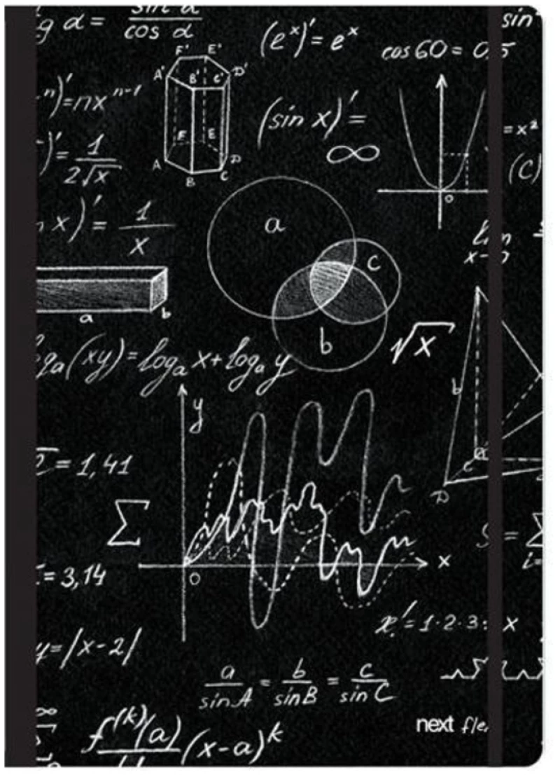 252818 Next Trends Mathematics Τετράδιο Flexi Λάστιχο 17x25εκ. 2θεμ. 80φ. (σετ 3 Τεμαχιων)