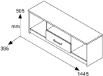 Έπιπλο Τηλεόρασης Olympus Pakoworld Χρώμα Wenge 144x39x50,5εκ