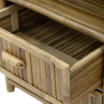 Κομοδίνο Ofra Pakoworld Bamboo Φυσικό 56x46x69εκ
