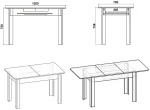 Τραπέζι Quiin Pakoworld Επεκτεινόμενο Καρυδί 120-174x70x73.5εκ