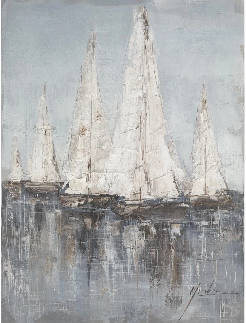 Πίνακας "ιστιοφόρα" Καμβάς 80x80cm