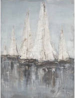 Πίνακας "ιστιοφόρα" Καμβάς 80x80cm