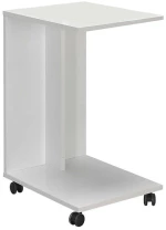 Βοηθητικό Τραπέζι C-shaped Megapap Σε Χρώμα Λευκό 35x45x65εκ.