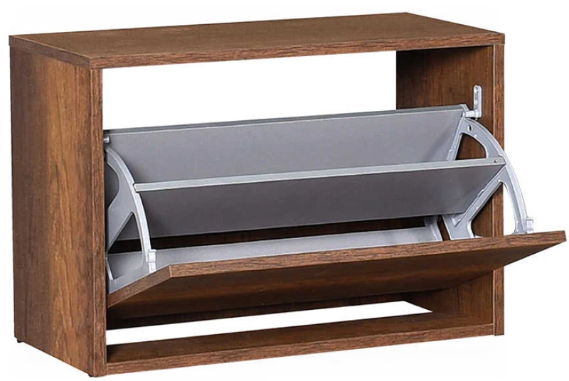 Παπουτσοθήκη 6 Ζεύγων Step Megapap Σε Χρώμα Καρυδί 60x30x42εκ.